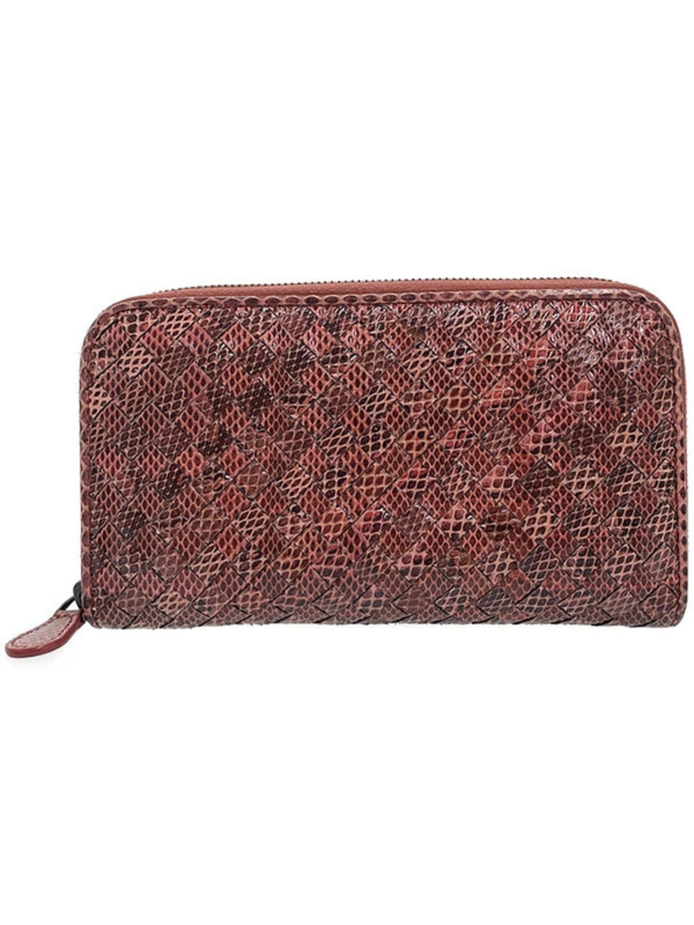 Bottega Veneta Intrecciato Round Zipper Long Wallet